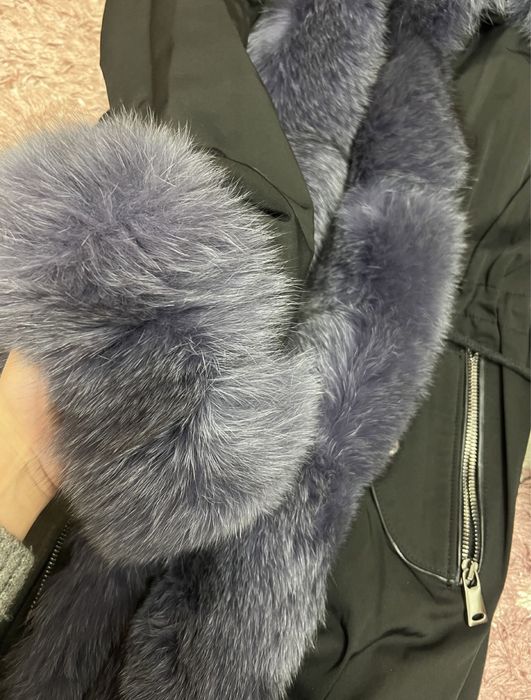 Geaca dama parka cu blana naturala