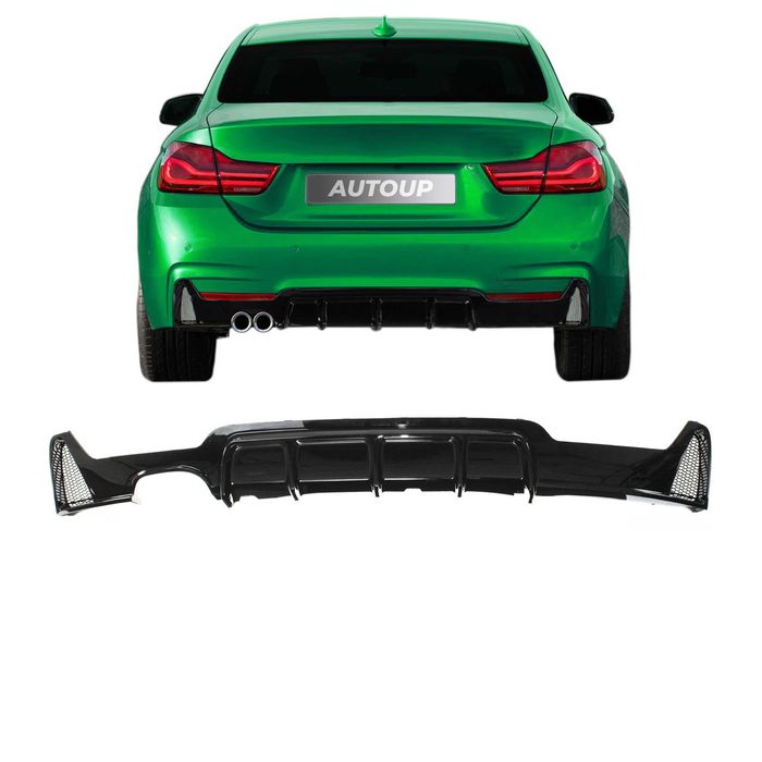 Difuzor Bara Spate M Style BMW F32 F33 F36 Evacuare Dubla Stanga