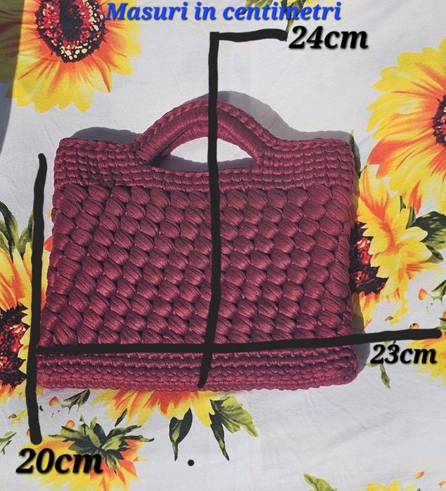 Geantă "Vino Chic" din Trapillo - Handmade cu Stil