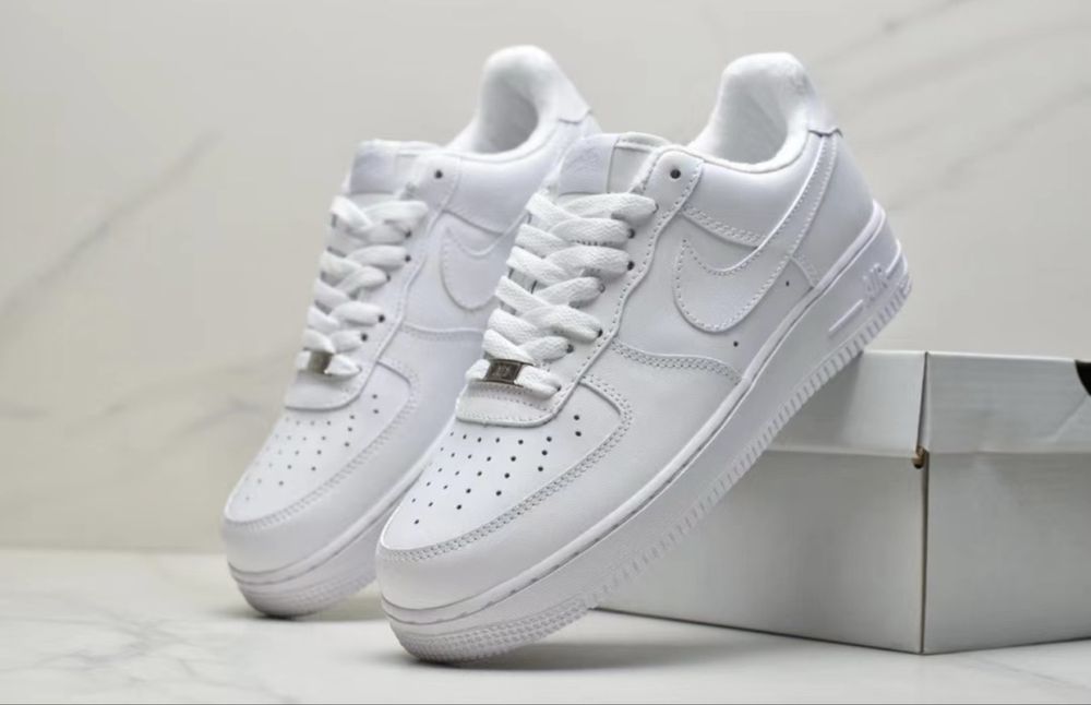 Adidasi Nike Air Force White calitate premium