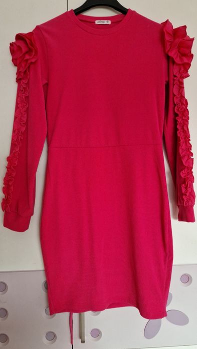 Рипсена рокля в цикламено