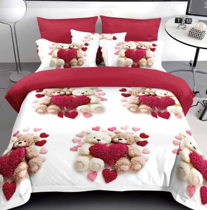 Lenjerie de pat finet 6 piese pentru pat dublu