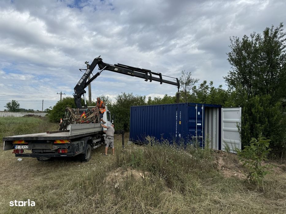 Teren 1700 mp de inchiriat Clinceni Bragadiru langa A0  + container