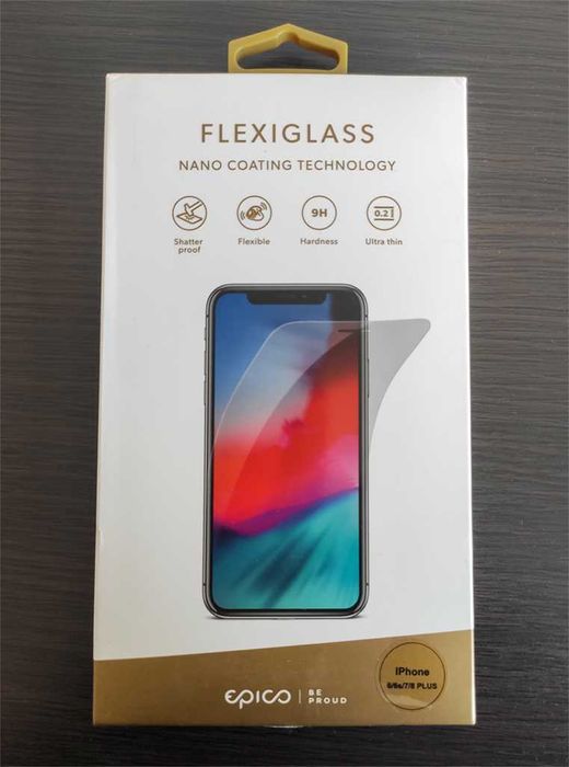 2 x folie iPhone 6 Plus/6s Plus/7 Plus/8 Plus - Epico FlexiGlass