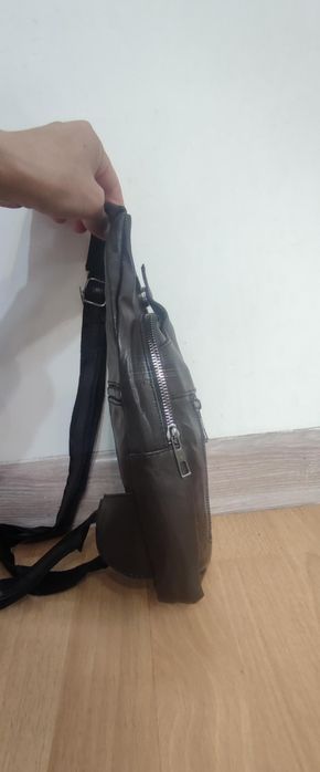 Кожаная барсетка