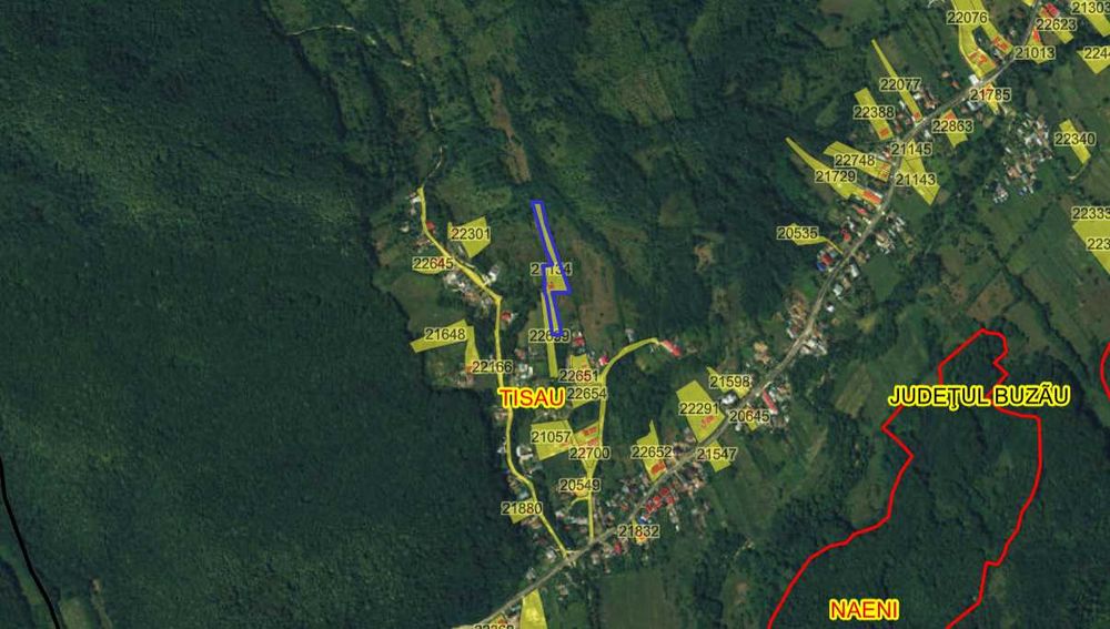Vânzare teren în Satul Strezeni, comuna Tisău (Buzău)