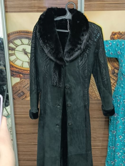 дубленка с норковым воротником