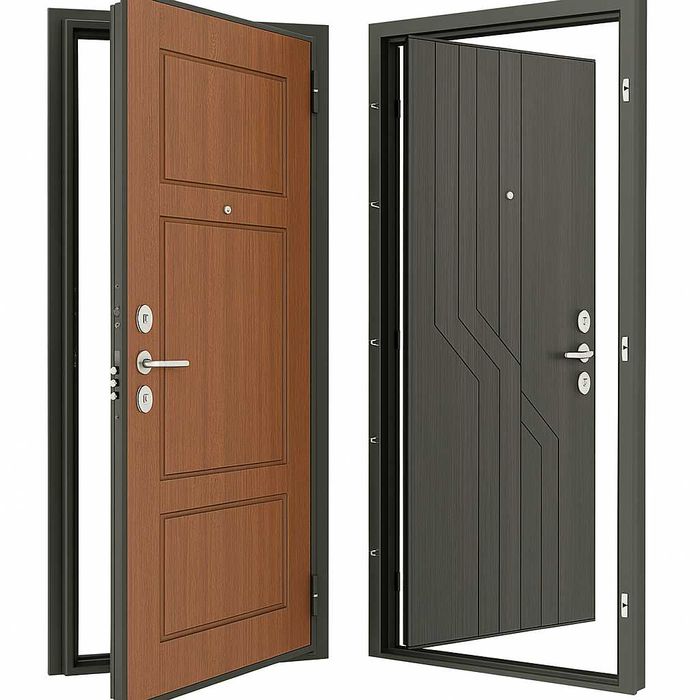 Межкомнатные двери Металлические двери Железные Mdf Temir eshik
