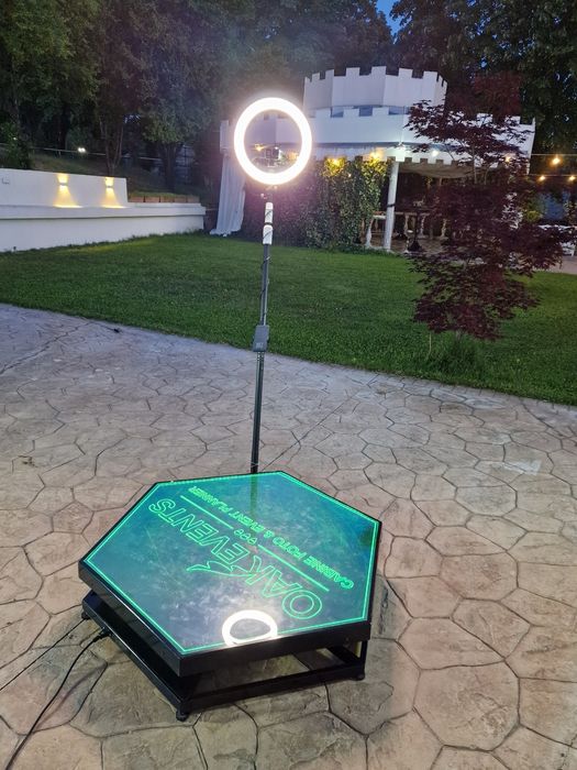 Cabina foto 360 VideoboothCandyBar Baloane Aranjamente by OakEvents