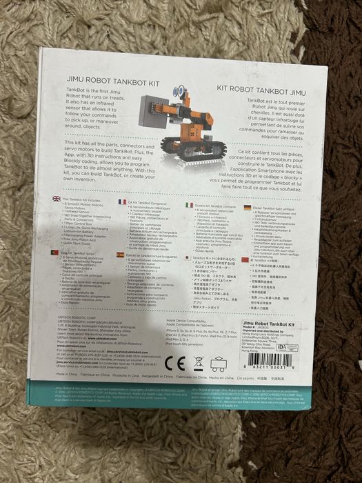 Kit Robotică Inteligentă UBTECH Jimu Robot Tankbot – Nou/Complet, STEM & Coding