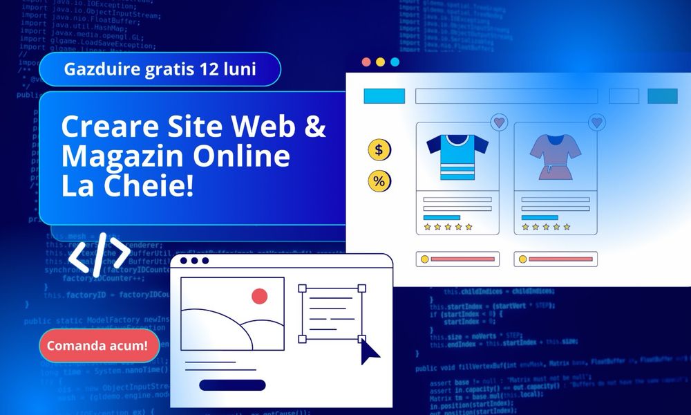 Creare site web | Servicii Web Design / Site de Prezentare / Magazin