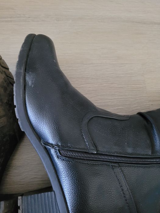 Cizme groase damă din piele ecologică