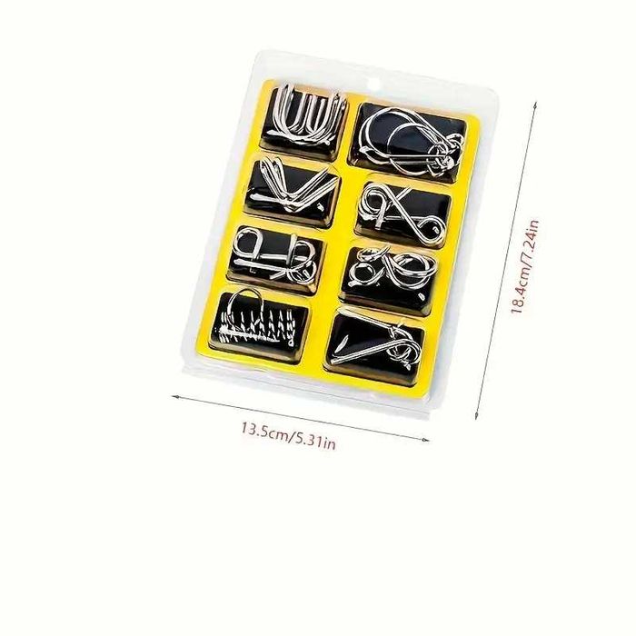 Set 8 puzzle din metal