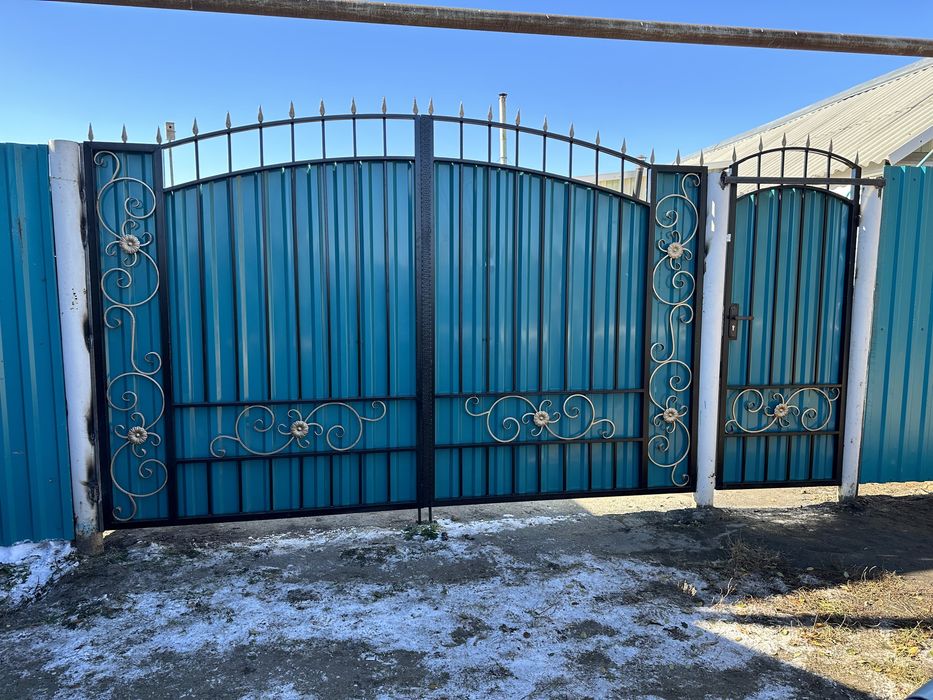 Ворота с устаровкой