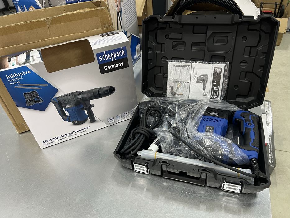 Перфоратор Scheppach DH1500+7J/Къртач 20J  AB1500x -SDS-Max 20J 1300W