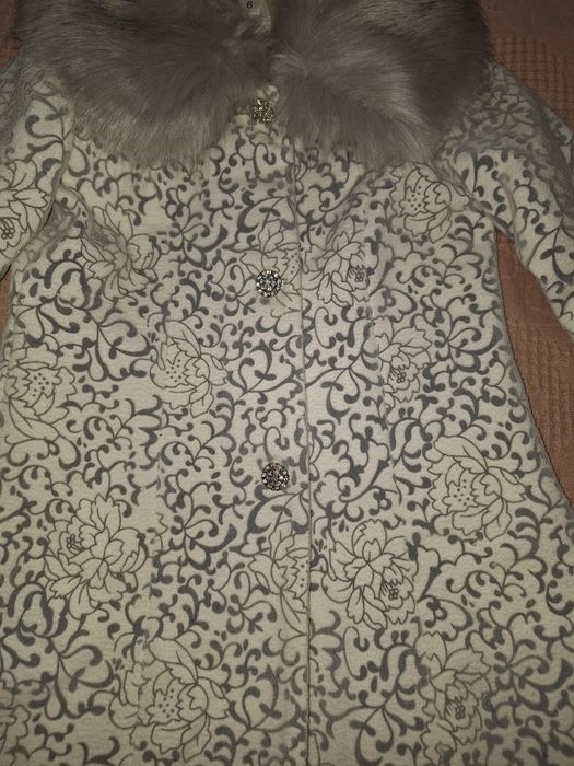 Нарядное платье с пальто.