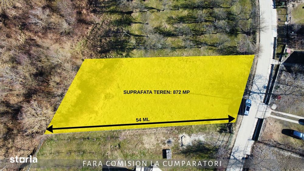 Teren 872 Mp, Zona Linistita, Aer Curat