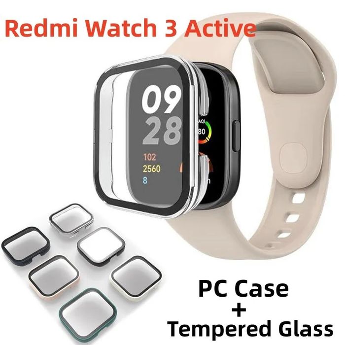 Xiaomi Redmi Watch 3 / 3 Active / Твърд удароустойчив кейс с протектор