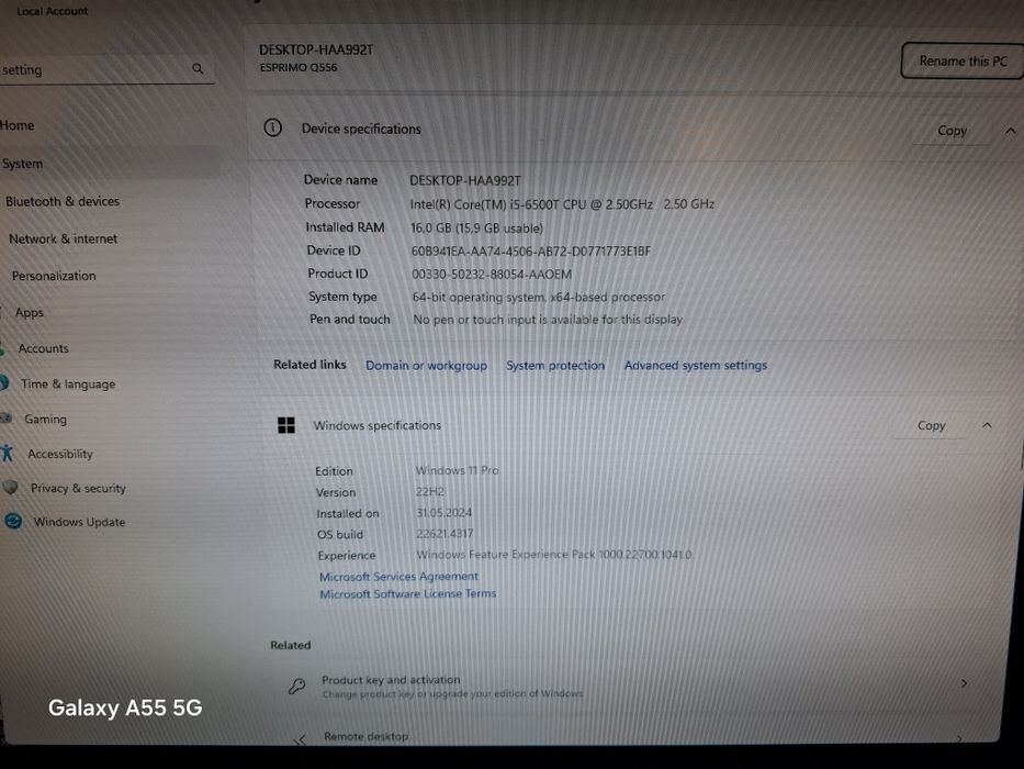 Vând PC Fujitsu complet