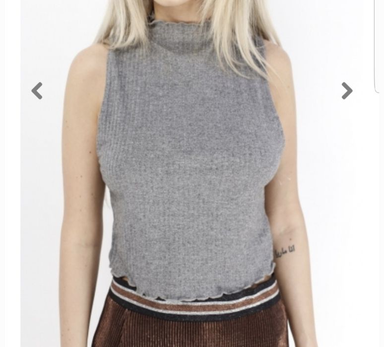Top cropp si fusta Bershka 38