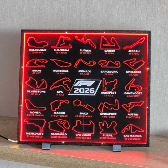 Calendar F1 2026 - Cadou Ideal pentru pasionati