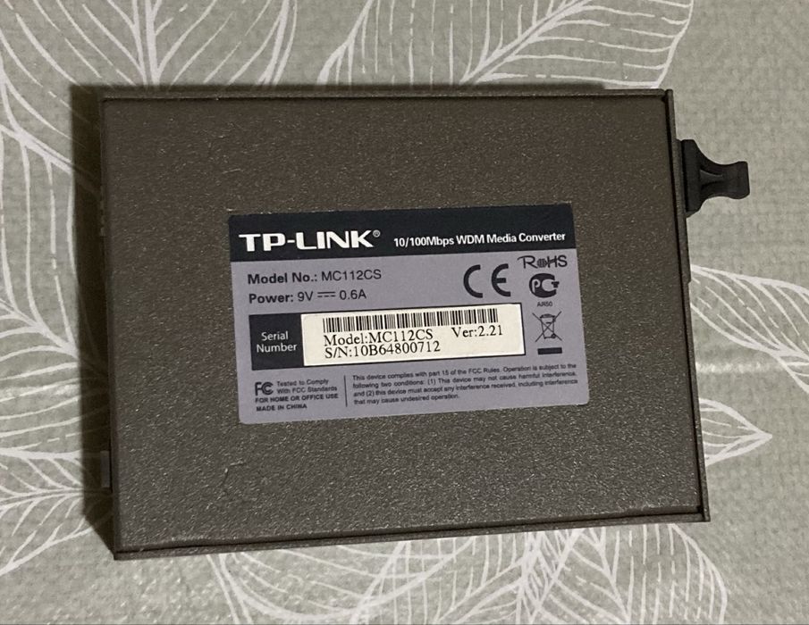 Медиен конвертор TP-Link - MC112CS, RJ-45/SC/UPC