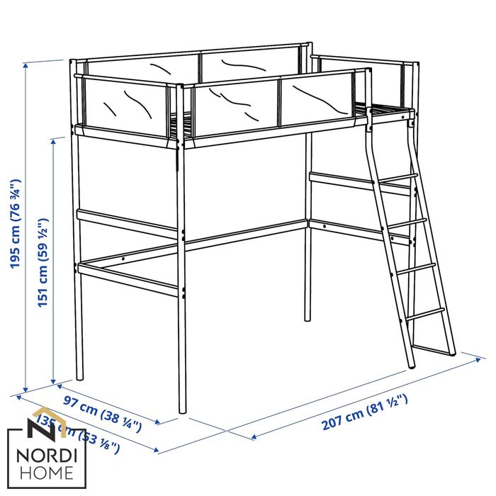 Кровать-чердак Витвал от ИКЕА (IKEA)