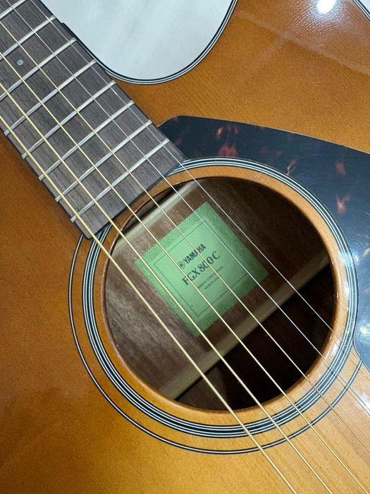 Гитара Yamaha FGX800C SB коричневый