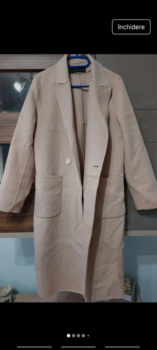 Palton Zara crem