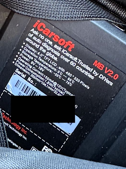 Diagnoza iCarsoft MB V2.0 pentru Mercedes-Benz / Sprinter / Smart