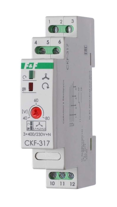 F&F ЕвроАвтоматика Реле контроля фаз CKF-317/CKF-318-1/CKF-2BT