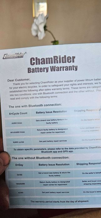 Литиева маркова батерия 36волта(42v)/ 13 ампера