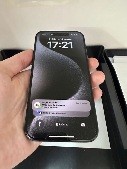 Iphone 15 pro 256 gb черный цвет