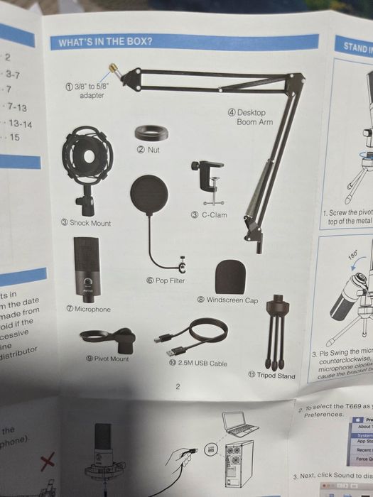 Игровой, студийный микрофон для стримов