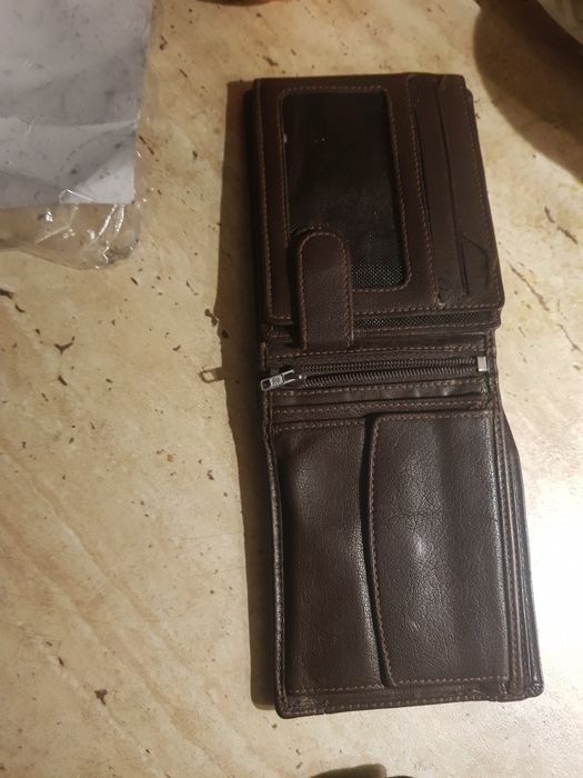 Portofel bărbați piele naturală Maro