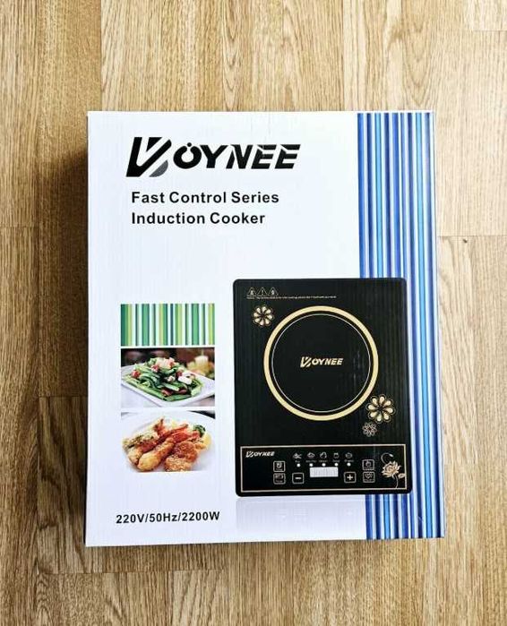 Plita Inductie 2200W 8 niveluri de putere panou tactil sticla neagra