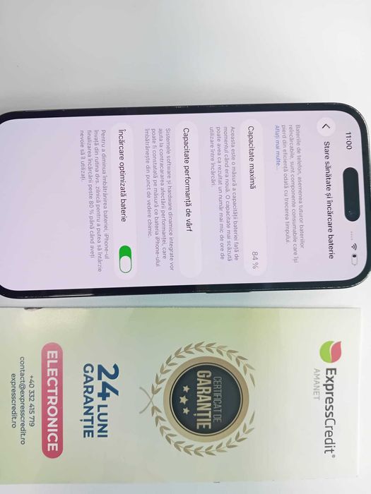 (Ag33) Telefon Apple iPhone 14 Pro 6/128GB Bat 84% Garantie 2 ani