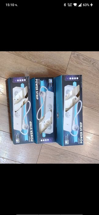 Смарт удължител LSC Smart Connect, 4 гнезда, бял, 1,5 м, съвместим с A