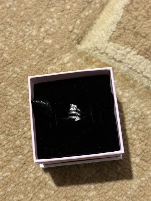 Pandora браслет 17 см 2 камушки