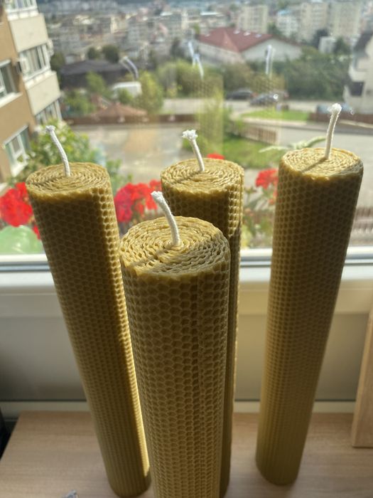 Lumanari din ceara botez/cununie/nunta, cu sau fără decorațiuni.