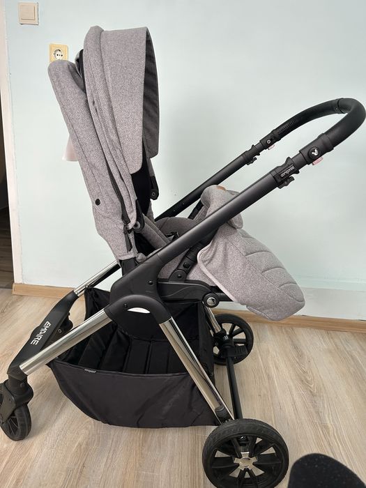 Cangaroo Комбинирана количка 3 в 1 Empire светлосив