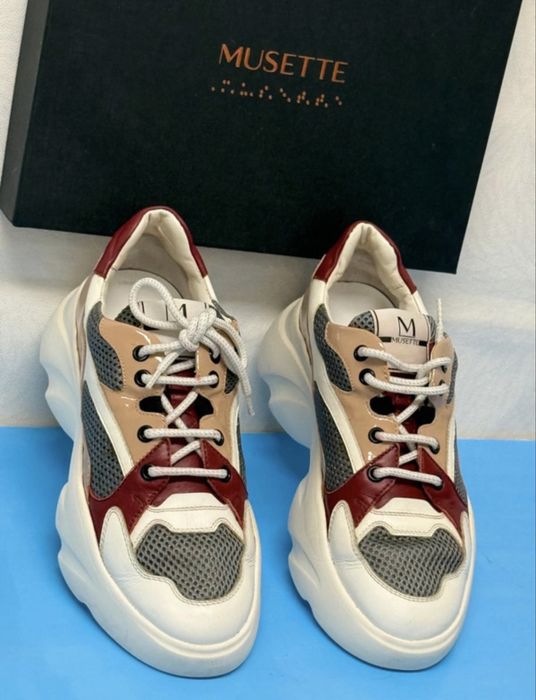 Papuci Musette din piele