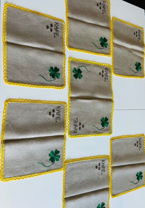 Сервизен текстилен комплект - ръчна изработка