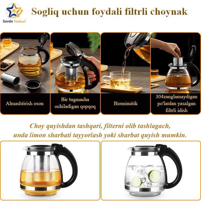 Shaffof shishali elektron Tefal