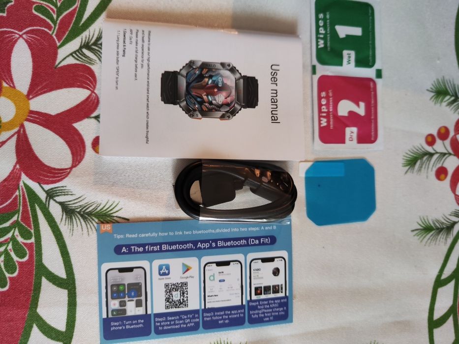 Smartwatch militar KR 80 la cutie