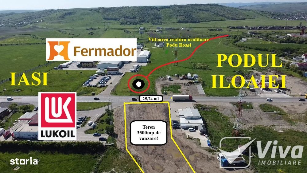 Deschidere la DN28 langa LUKOIL, TEREN 3500mp  | COMISION 0%!