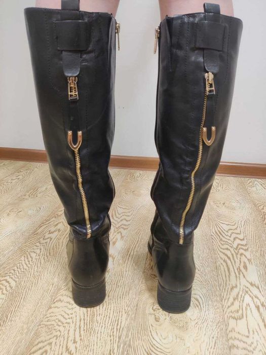 Сапоги осенние кожа