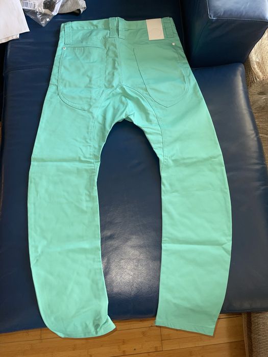 Мъжки панталон с дълбоко дъно, размер 32, цвят мента