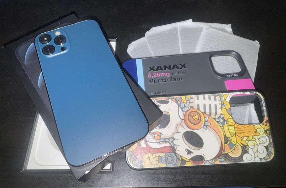 Pachet iphone 12 pro max Pacific Blue 250 GB