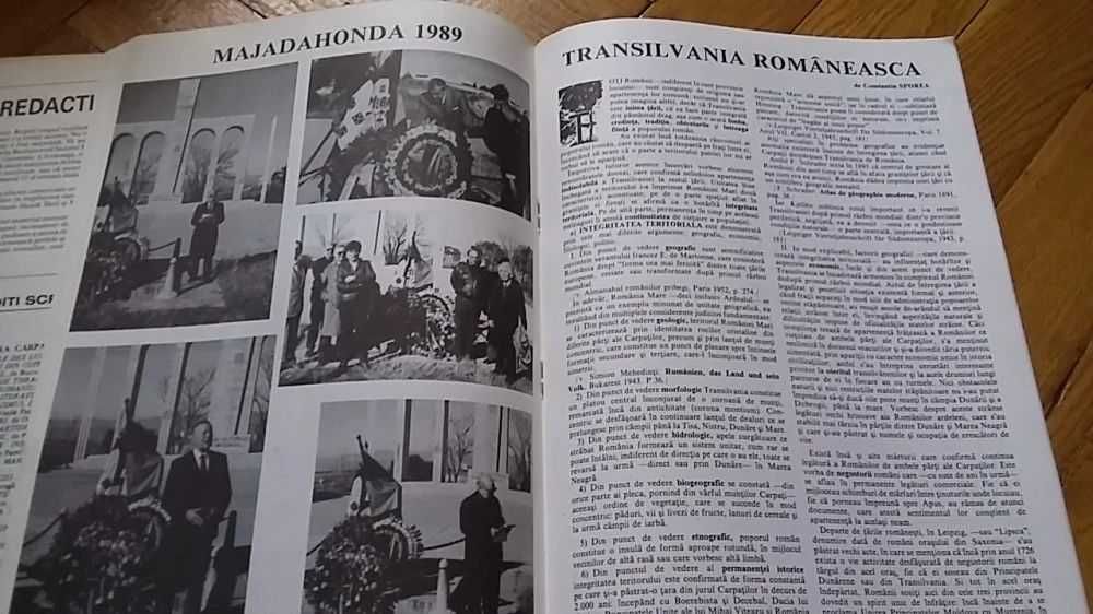 Lot 3 x Revista CARPATII (1985/1987/1988-1989, Red.: Traian Popescu, Dir.: Aron Cotrus) legionar miscarea legionara legionari cultura exilul romanesc